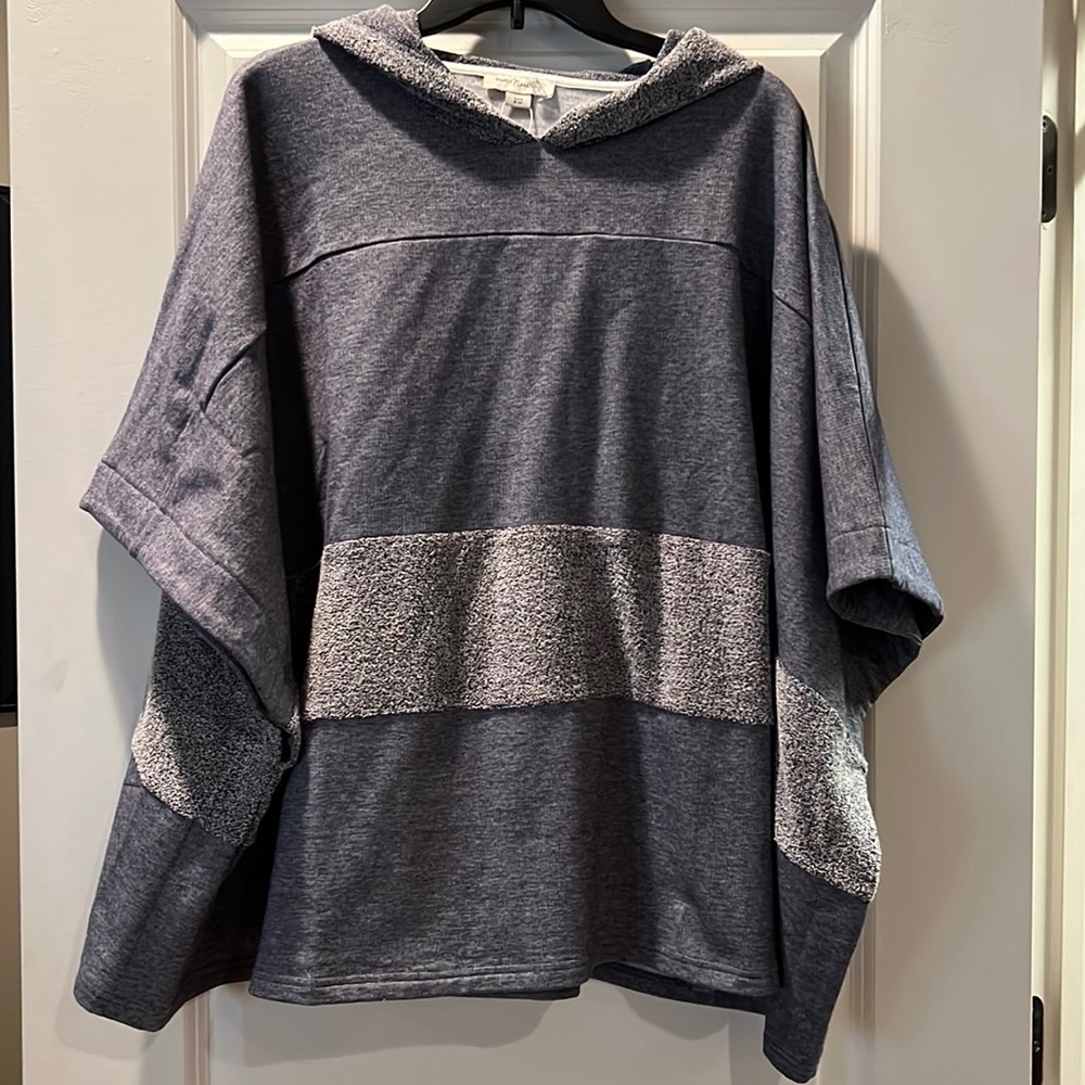 Simply Noelle Batwing Poncho Sweater